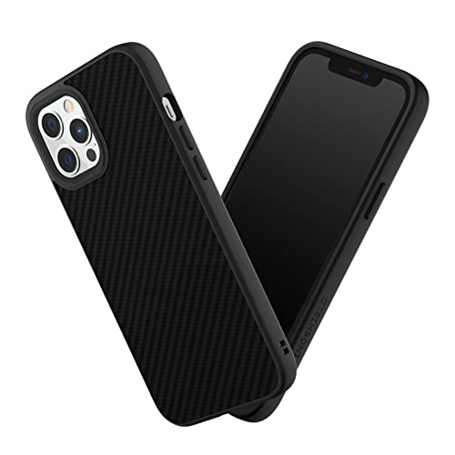 Coque iPhone 12 Pro Max RHINOSHIELD SolidSuit fibre de carbone et finition mate