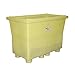 Poly Safetypack Plus Drum Storage System - Base Only with Drain, Yellow, 264 Gallon Spill Capacity, 1200 lbs Load Capacity