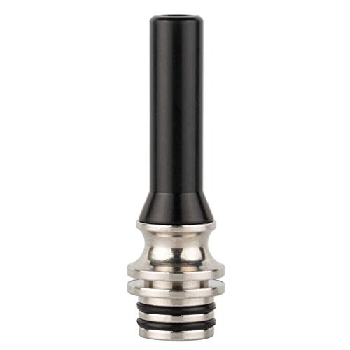 DrafTor MTL Drip Tip, Edelstahl und Harz Drip Tip für Kleine Zigarette, Ohne Nikotin(Schwarz) – Bild 6