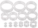 Generic 1 Pair (2pcs) Ultra Thin Silicone Earskin Tunnels Double Flare Gauges Super Ultra Thin Soft Flexible Flesh Plugs 14g (9/16