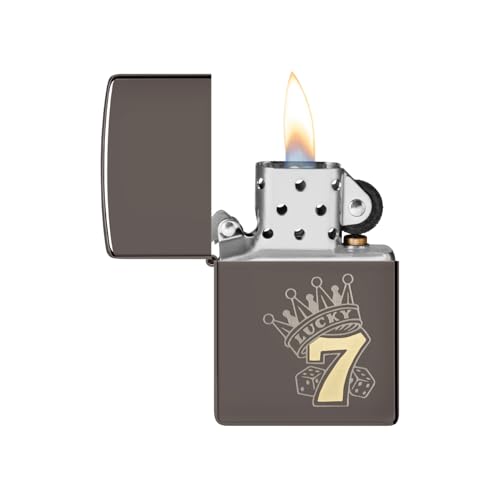 Zippo Lucky 7 Black Ice Encendedor de Bolsillo miniatura 3