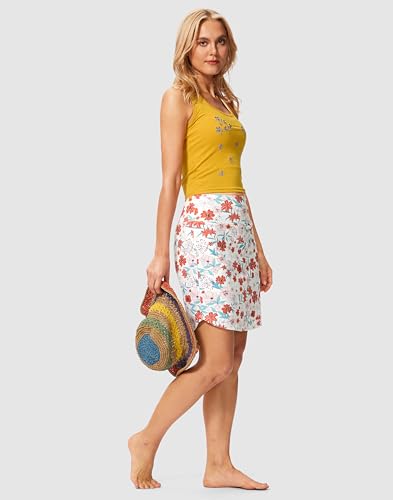 Image of Viodia Women's 18 inch /20 inch Long Swim Skirt High Waisted Modest Swimsuits Skirt Bathing Suit Tummy Control Swim Bottoms