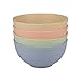Price comparison product image M&W PULSE Unbreakable Large Cereal Bowl,Pasta Bowls (24OZ),Healthy Wheat Straw Soup Bowl 4 PCS, 6inch Multicolor Lightweight Kitchen Bowls Set for Adults Kids,Dishwasher & Microwave Safe