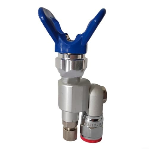 Válvula de pulverización sin aire 287030 con junta giratoria y función antisaliva para pulverizadores sin aire de alta presión, 700-3600 PSI, adecuada para rosca de 7/8 pulgadas, con varilla de