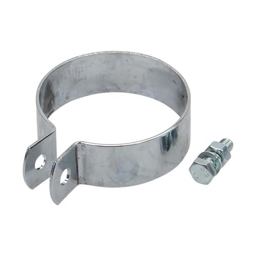 Collier d'échappement chromé 75 mm compatible avec Hercules Zündapp Puch Kreidler Mofa Moped Mokick