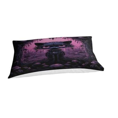 Housse de couette chat anime procédé d'impression 3D parure de lit haute qualité - 5