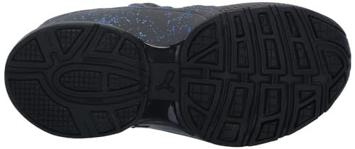 PUMA Unisex-Child Axelion Spirit Indoor Training Alternate Closure Sneaker, Castlerock Black-Victoria Blue, 2.5 US Little Kid4