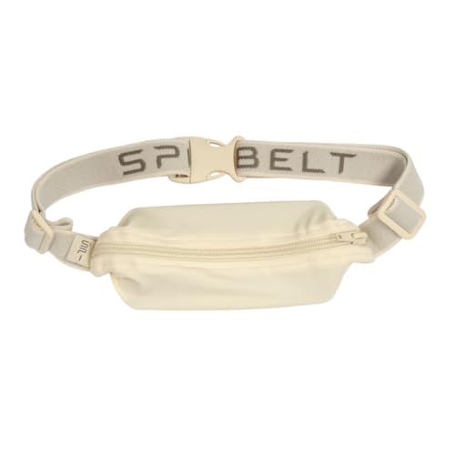 Image of SPIbelt Running Belt Original Monochromatic for Women Men, Phone Holder for Running, Running Fanny Pack, Holder for Phone, Running Waist Pack, Adjustable Waist, [Fits All Phones]. Toasted Sesame