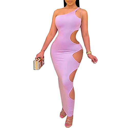 ワンピース No-Sleeve Chekced Feminine Tight Dress Nokiwiqis Elegant Women Solid Color One Piece, Low Cut Tight