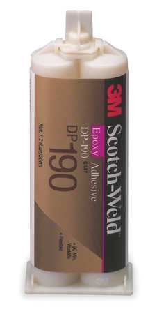 3M ScotchWeld DP190 Gray Epoxy Adhesive (50ml/1.7oz Cartridge)