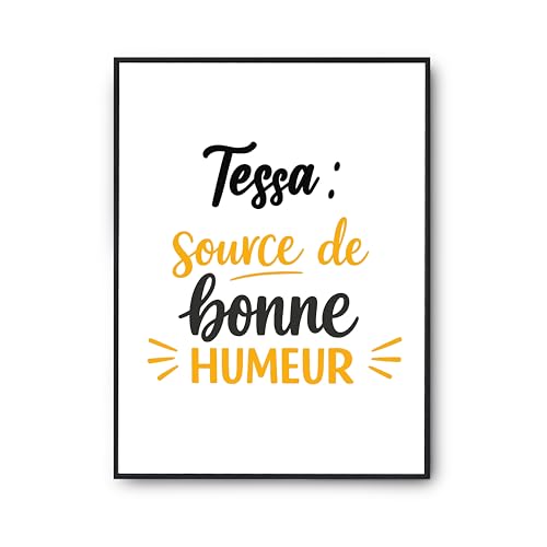Affiche Tessa humour et bonne humeur : le cadeau d'anniversaire idéal