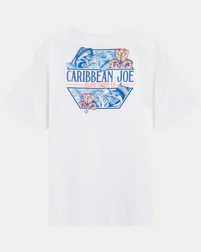 CARIBBEAN JOE Men's Shirt, Pajamas Sleep Top with Flower Logo Design, Lightweight and Breathable Pjs3