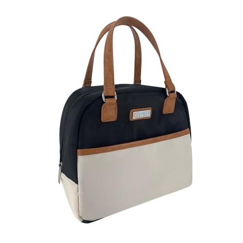 Sachi 'Style 237' Insulated Cali Lunch Bag - Black/Cream