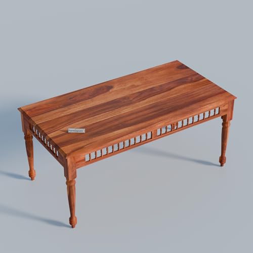 Image of Dining Table 8 Seater | Solid Sheesham Wood 8 Seater Dinning Table Set with 8 Cushioned Chairs | Rectangular Dinner Table for Home, Kitchen & Living Room | Natural Finish