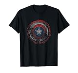 Marvel Comics Distressed Painted Captain America Shield T-Shirt