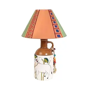 Royal Beige Radiance Ceramic Lamp & Shade