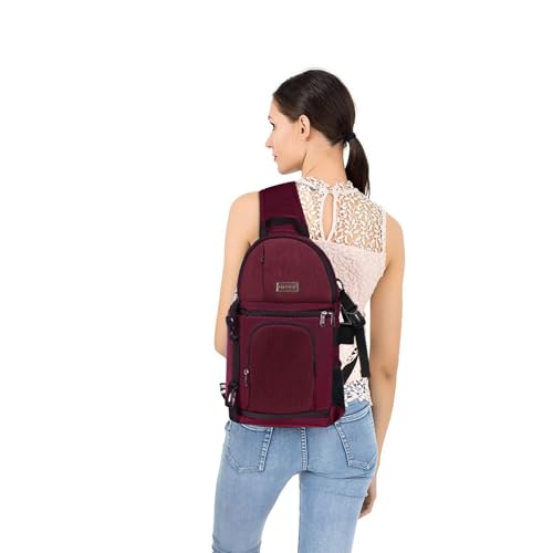 Mochila sling para cámara compatible con Canon y Nikon miniatura 6