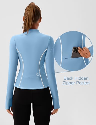 BMJL Womens UPF 50 Long Sleeve Workout Tops Quarter Zip Pullover Sun Shirts Slim Fit Gym Jacket Golf Clothes4