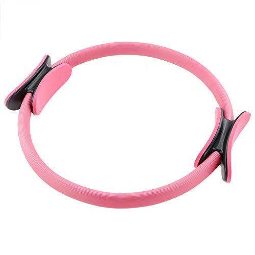 N/A Yoga Ring Pilates Training Ringï¼ŒPilates Double Handle Ring for Back and Leg Pain Stretches and and Strengthen Chest Thighs Arms Core Resistance Exercise Workouts Fitness Gym Home
