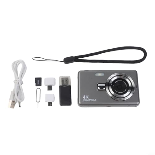 Appareil photo numérique 96 Mpx avec enregistrement vidéo Full HD 1080p et zoom 16x, écran IPS de 2,4 pouces, vlogging compact pour caméscope pour...