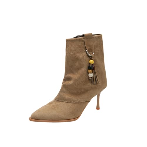 Bottines larges bout pointu en couleur unie pour pieds sensibles
