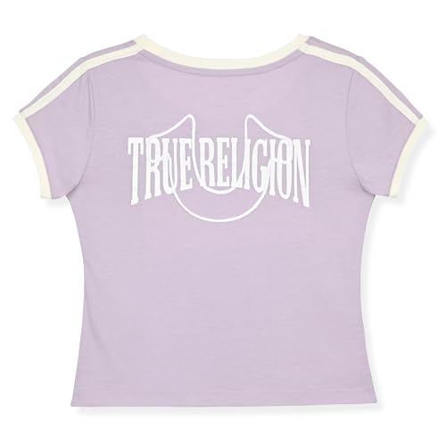 Image of True Religion Girls Short Sleeve Tee Shirt with Embelishments - Soft and Comfortable Girls T-Shirts