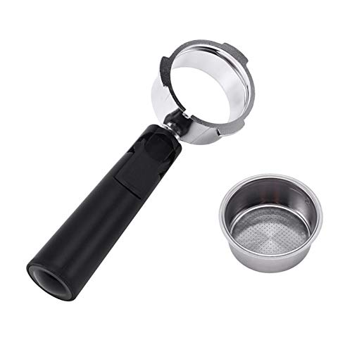 XIAORUI Portafiltro sin Fondo Café Sin Fondo De Acero Inoxidable De 51 Mm Portafiltro para Cafetera Profesional…