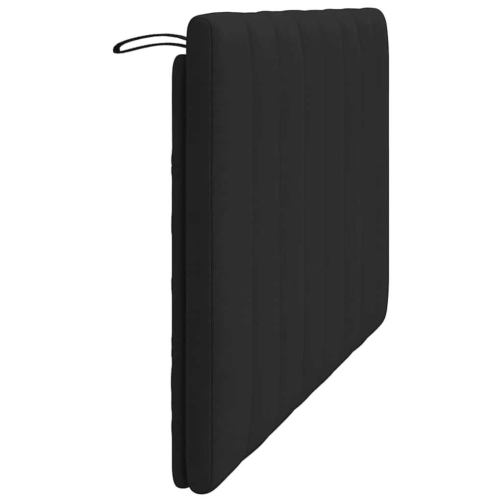 vidaXL Cuscino Testiera Hanko Nero 120 cm in Velluto