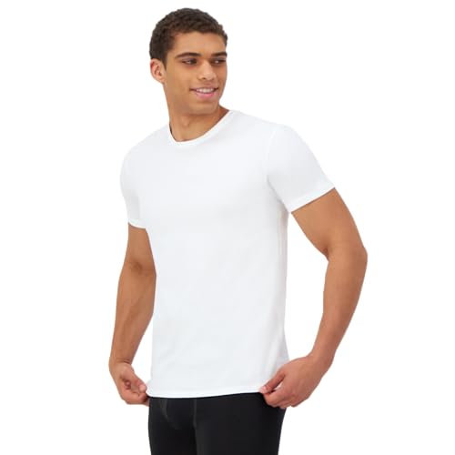 Image of Hanes Men's Ultimate Comfort Fit Cotton Stretch Crewneck Undershirts, Multipack