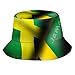 RJTXKSBY Jamaica Flag Bucket Hat, Unisex Jamerican Flag Bucket Hat Outdoor Beach Summer Fisherman Cap for Women Men