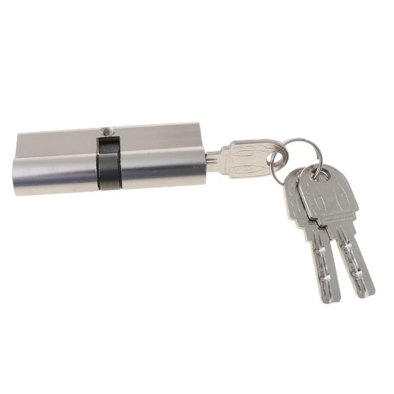 Cerradura de cilindro europeo, cilindro de cerradura de puerta antirrobo con llaves, seguridad Interior abierta única for puertas de madera, barril de 90mm(60mm)