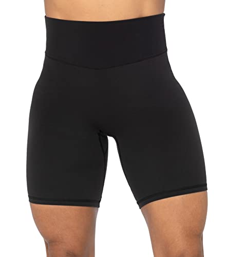 Image of Sunzel No Front Seam High Waist Biker Shorts for Women, Squat Proof Yoga Workout Gym Bike Shorts | 3, 5 Or 8-Inch Inseam, High Waisted, Tummy Control, No Front Seam, Buttery Soft, Compression Fit, Squat Proof