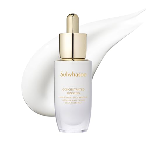 Sulwhasoo Concentrated Ginseng Renewing Brightening Ampoule- Korean Skincare, Brightening & Visibly Firming, Improves the Look of Dark Spots, Niacinamide - 0.67 fl. oz.