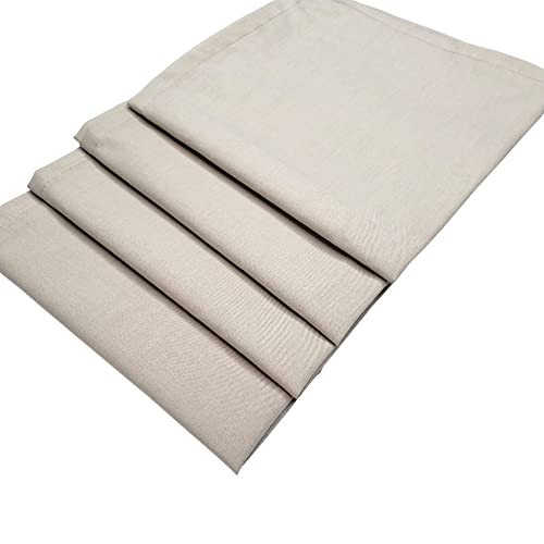Kit 4 Guardanapos de Tecido Areia Algodão 39cmx39cm