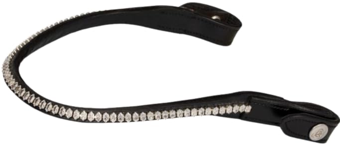 Acavallo Frontalino con Cristalli ovali