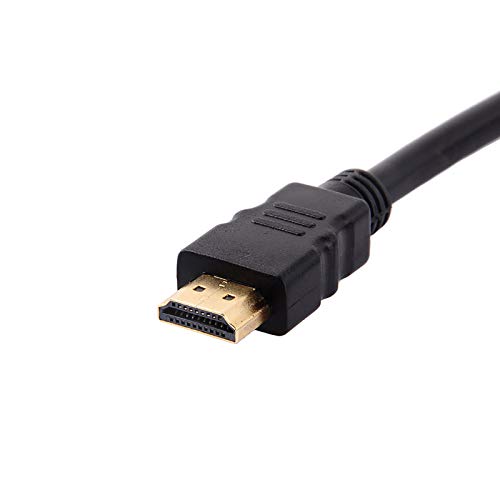 KIMISS Hdmi Splitter 2 In 1 Out Auto Switching Double Vga Hdmi Black 1080P Hdmi Male To Dual Hdmi Female 1 To 2 Way Splitter Adapter Cable Blu-Ray,DVD,TV - Image 3