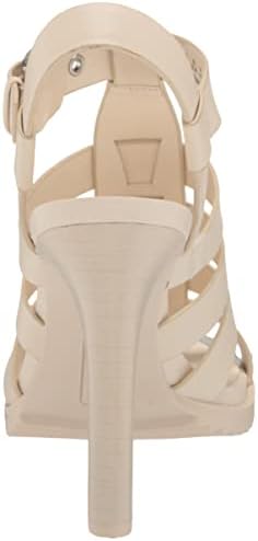 DKNY Women's Everyday Block Heel Bria-Slingback San Heeled Sandal, Egg NOG, 11 | Image 2