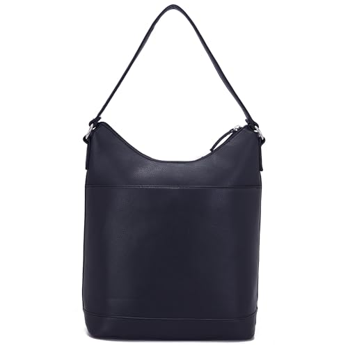Image of Nautica Women Brand Logo Leather Shoulder Bag | Stylish Handbag | Tote Bag With Zipper