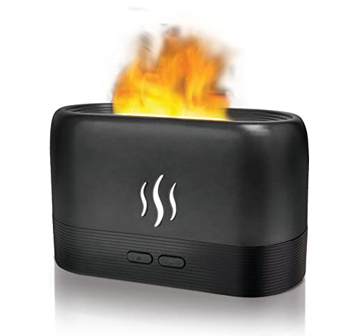 Humidy Flame Difusor Aromático Eléctrico Negro Portátil