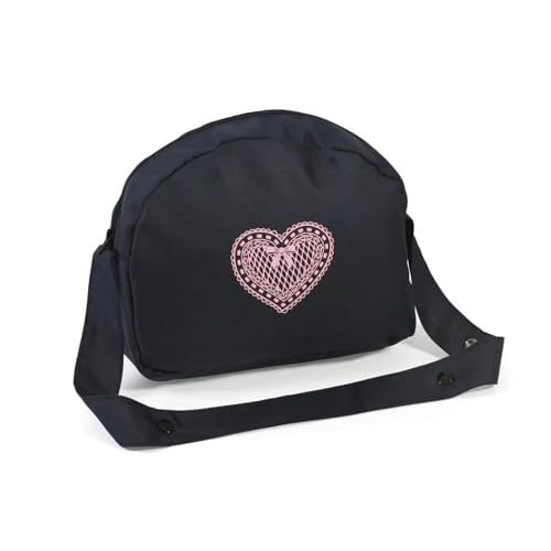 Bayer Chic 2000 - Wickeltasche für Puppen, Puppenwickeltasche, Puppenzubehör, Puppentasche, Navy, rosa