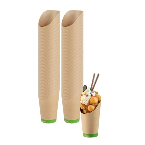 Restaurantware Kraft Paper Cups 16 oz (100 Count)