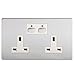 Price comparison product image Energenie Smart 6mm Double Socket Chrome with Seamless Integration and Versatile Control