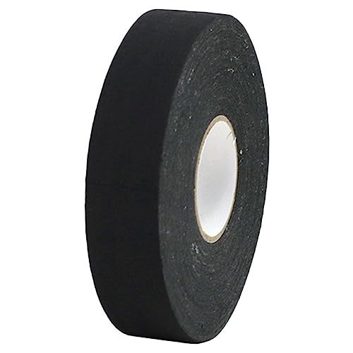 GANAZONO 1 Roll Ice Hockey Tape Hockey Grip Roller Hockey Tape Ice Hockey Stick Tape Cloth-Based Double-Sided Tape Adhesive Bat Tape Sports Tape Sport Tape Polyester Cotton Black