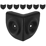 Artibetter 8 Stück Lautsprecher Eckabdeckungsset aus Kunststoff Schwarz mit Einfachem Einbau und Antikollisionsschutz für Bühnentechnik und Möbel