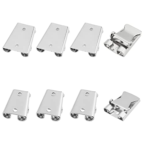 SUPERFINDINGS 8Pcs 2 Sizes Iron Bolo Tie Slider Clasp & Buckle Accessories