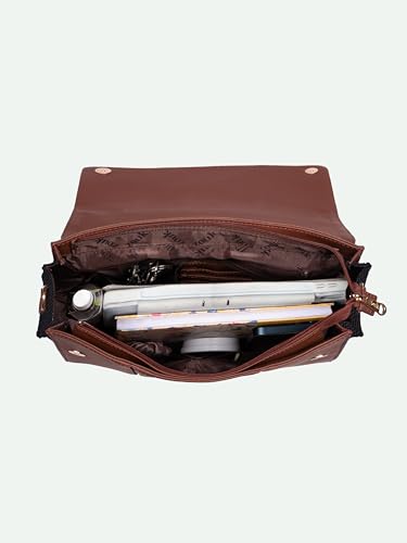 Image of ZOUK Rhea Kapoor Satchel Bag | Elegant Vegan Leather Handbag for Women |