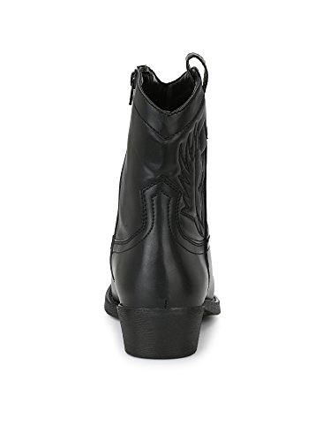 Image of Delize Black /Tan Cow Boy Chelsea Boots for Men's