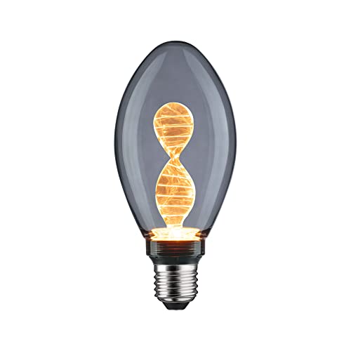 Paulmann 28883 LED Light Bulb Inner Glow Edition B75 90 lm Smoked Glass 3.5 Watt Light Bulb 1800 K E27, Smoky Glass
