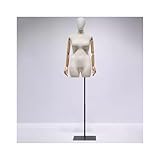 Maniqui Mujer Costura Maniquí de costura con Base plateada de sarga de gran tamaño para mujer, modelo de ropa, forma de vestido, cuerpo, altura ajustable ( Color : Black/Square Base -1 , Size : W/head