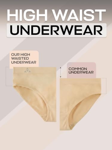 Image of Balanced Tech Moisture Wicking Underwear for Women, Seamless Workout Hipster Brief Bikini Panties